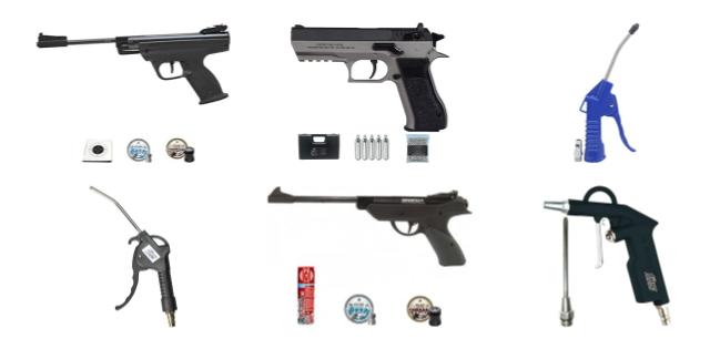 6 Pistolas de aire comprimido que puedes comprar en Amazon desde 7,99 euros